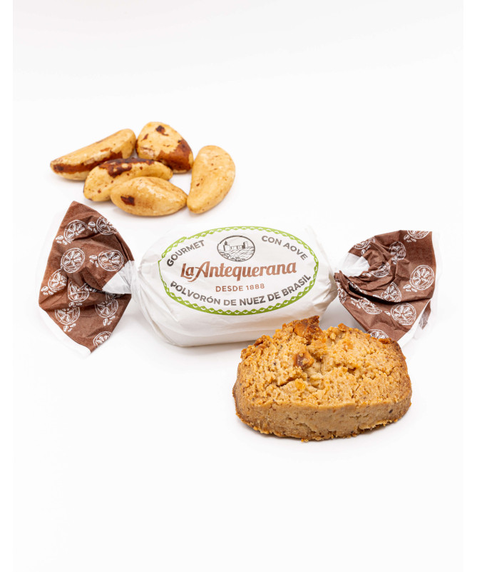 Polvorón Gourmet de Nuez de Brasil con Aceite de Oliva Virgen extra