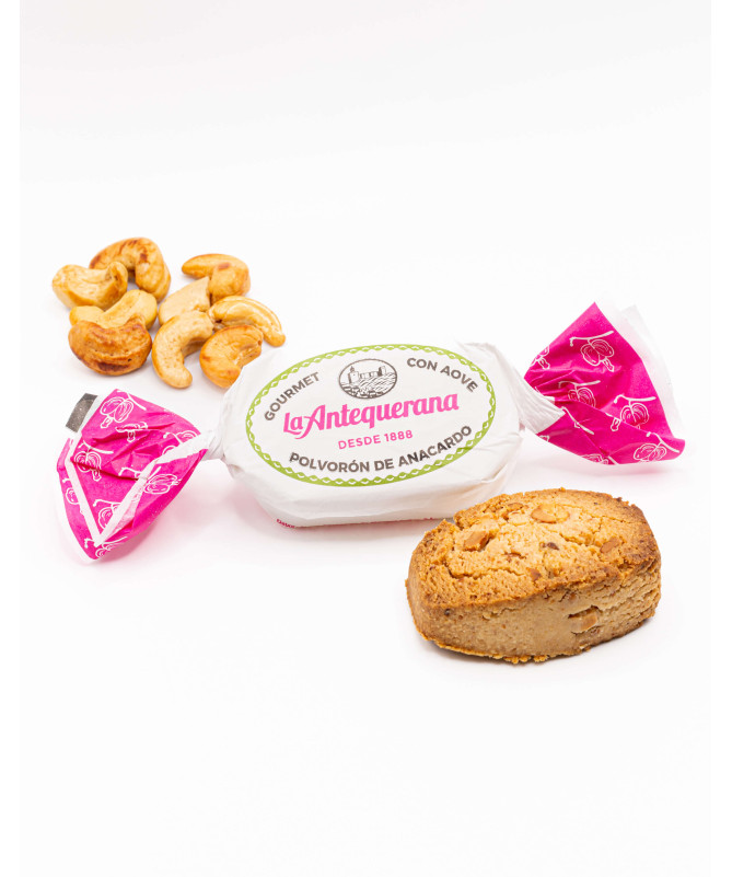 Polvorón Gourmet de Anacardo con Aceite de Oliva Virgen extra