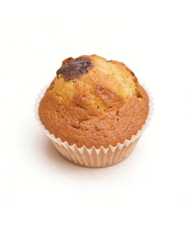 Magdalenas caseras de aceite de oliva virgen extra rellenas de chocolate